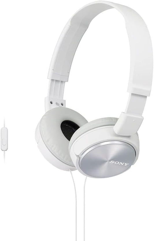 Sony MDRZX310AP White Over-Ear Headphones with Mic
