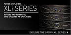 Crown XLi3500 Two-Channel Power Amplifier 1350W 4 Ohms