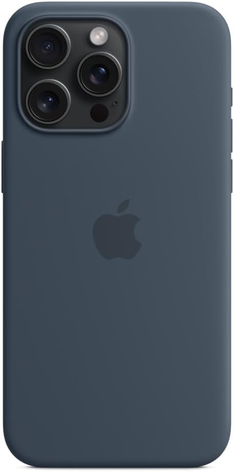 Apple iPhone 15 Pro Max Storm Blue Silicone Case