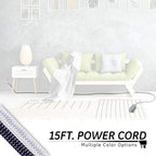 GE Pro 3-Outlet Surge Protector Power Strip 15ft Braided Cord