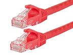 Monoprice 111388 Flexboot Cat5e Ethernet Patch Cable 7ft Red
