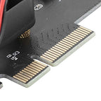 Aurovibe NVMe M.2 to PCIe x4 Adapter Card with Cooling Fan