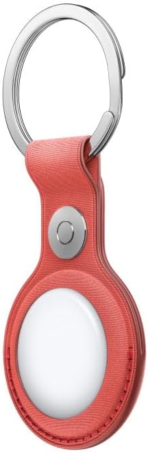 Apple AirTag FineWoven Key Ring - Coral - Holder Only