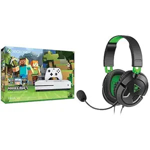 Microsoft Xbox One S 500GB Minecraft Console Headset