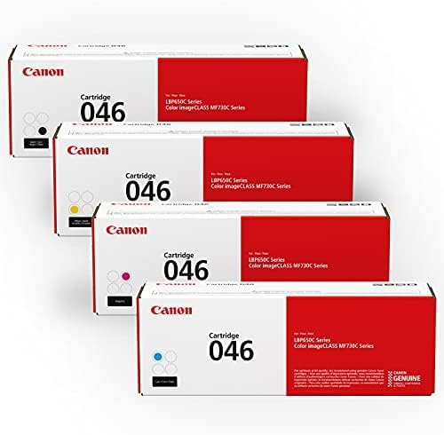 Canon CRG-046 CMYK Toner Set - Genuine Color Cartridge Bundle
