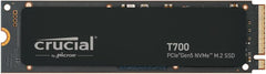 Crucial T700 1TB Gen5 NVMe SSD - 11700 MB/s, DirectStorage