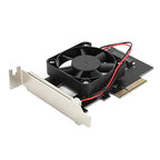 Aurovibe NVMe M.2 to PCIe x4 Adapter Card with Cooling Fan