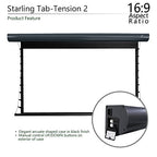 Elite Screens STT100UWH2-E12 Starling Tab-Tension 2 100