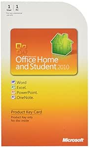 Microsoft 79G-02020 Office Home & Student 2010 Key Card