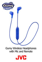 JVC HAFX9BTA Wireless Gumy Earbuds Blue