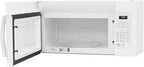 GE E99GEJVM3160DFWW 1.6 Cu. Ft. White Over-the-Range Microwave Bundle
