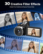 THPACIP 4K Ultra HD Vlogging Camcorder with Night Vision