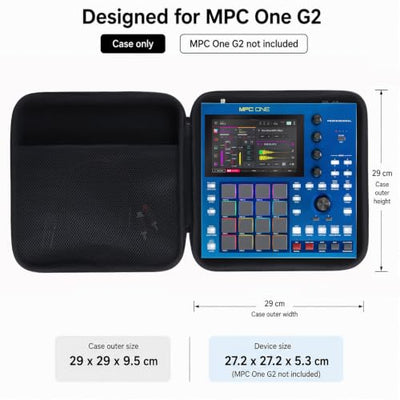 Lebakort Hard Carrying Case for Akai MPC One G2