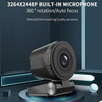 DDYYDS C180 4K Autofocus Webcam with Built-In Microphone