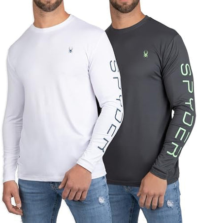 Spyder Crew Neck Long Sleeve Athletic Undershirt
