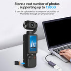 boxidixi Handheld 1080P Pocket Camera with Rotating Lens