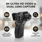 Diydeg Dual-Lens 8K Vlogging Video Camera with Rotatable Screen