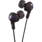 JVC HAFX5BE GUMY Plus Earbud Headphones - Olive Black