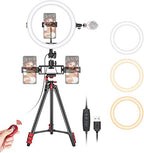Neewer 10097196 Selfie Ring Light Tripod Stand Phone Holders