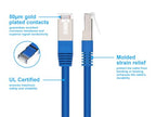 Monoprice 111363 Cat6A Ethernet Cable - 5ft Blue Zeroboot