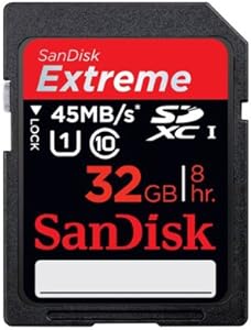 SanDisk Extreme Class 10 32GB SDHC Flash Memory Card — main product image