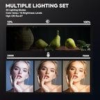 NiceVeedi 25W LED Video Lighting Kit with Tripod Stands