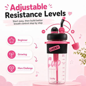 Bewinner Vocal Practice Bottle with Adjustable Resistance