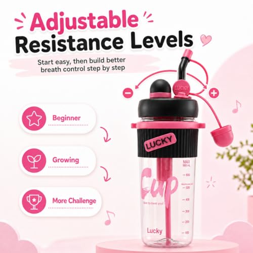 Bewinner Vocal Practice Bottle with Adjustable Resistance — main product image