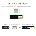 ORTREE M.2 2230 to 2280 NVMe SSD Adapter Bracket (6-Pack)
