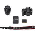 Canon 3616C016 EOS 90D DSLR 18-135mm Lens Bundle (Renewed)