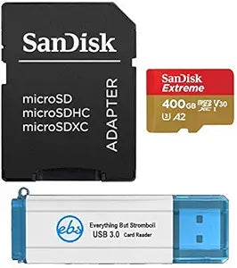 SanDisk Micro Extreme 400GB SDXC Card Bundle Reader — main product image
