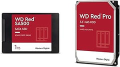 Western Digital 1TB SSD & 4TB HDD NAS Storage Combo