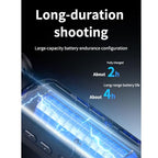 Glaeptio 4K Vlogging Camera with 180° Rotating Lens