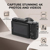 YUEHISY 48MP 4K Vlogging Camera and Travel Camcorder Kit