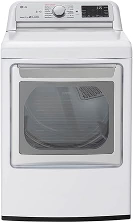 LG LWD3063ST White Gas Dryer TurboSteam 7.3 Cu. Ft.