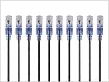 Monoprice Cat6A Ethernet Patch Cable 50ft 10-Pack