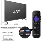 Hisense 43H4030F4 43-Inch 1080p FHD LED Smart TV Alexa Compatible (Renewed)