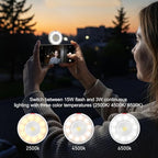 ZAICOLER Magnetic COB LED Selfie Light for Content Creators