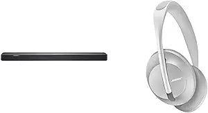 Bose Soundbar 500 Black & Headphones 700 Silver Luxe