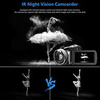 Birsem 2.7K Vlogging Camcorder with 48MP Photo Capture