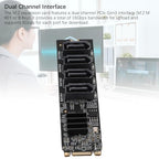Sonew ASM1166 M.2 to SATA III 4-Port Adapter Card