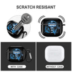 PGRZALRUQS Gaming-Print AirPods 3 Case with Keychain