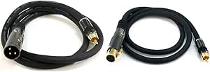 Monoprice XLR Male to RCA Male 3ft Audio Cable