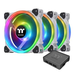 Thermaltake CL-F126-PL12SW-A Riing Trio 12 RGB White Fan 3-Pack