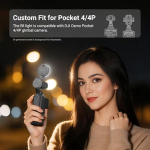 NEEWER Mini LED Fill Light for DJI Osmo Pocket 4 & 4P