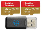 SanDisk 512GB_TF_Extreme_x2_R4 Extreme GoPro Hero 10 MicroSD Card