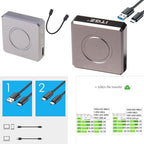 RUDIWRO Aluminum M.2 NVMe SSD Enclosure, Tool-Free Type-C