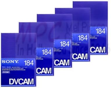 Sony LYSB004MCLTKC-ELECTR PDV-184N DVCAM Tape 5-Pack