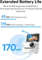 Insta360 CINSABKA-128GB-ALT1 GO 3 Waterproof Mini Action Camera 128GB