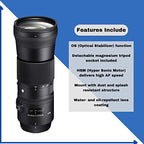 Sigma 150-600mm 5-6.3 Contemporary Lens Canon Bundle
